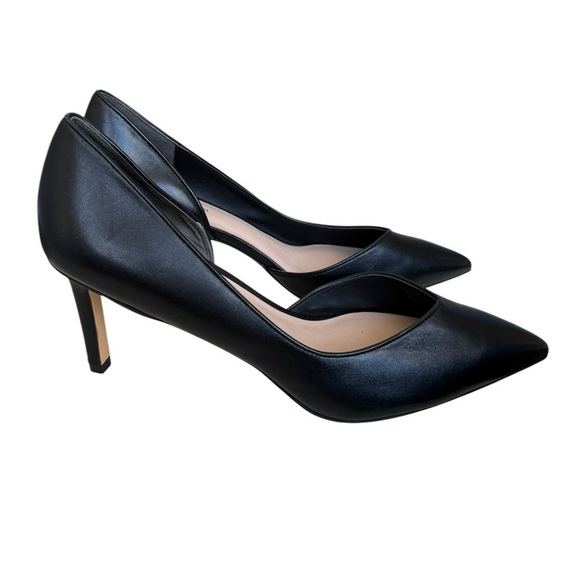 New! Stuart Weitzman d'Orsay‎ Heels Leather Pointed Toe Pumps - Picture 1 of 6